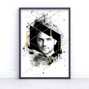 Abstract mixed media art print from photo