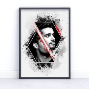 Abstract mixed media photo print from photo