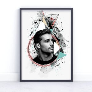 Abstract mixed media artwork print from photo
