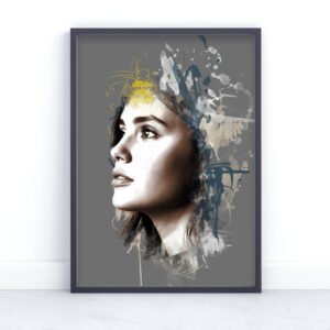 Custom fine art portrait from photo – a unique, bespoke artwork capturing the essence of your loved one.