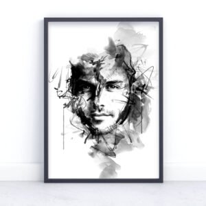 Bespoke fine art portrait from photo – a unique, custom artwork capturing the essence of your loved one.