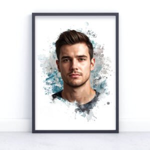 Unique fine art portrait for loved one – a one-of-a-kind, custom artwork capturing the essence of your loved one.