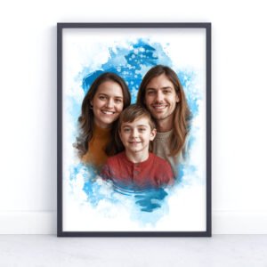 Custom Family Portrait Print From Photo