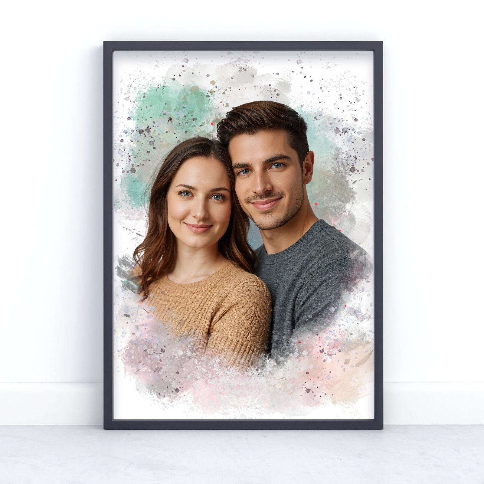 Personalised Family Portrait Print - Painting Effect 9 Personalised Family Portrait Print - Painting Effect - Image 9