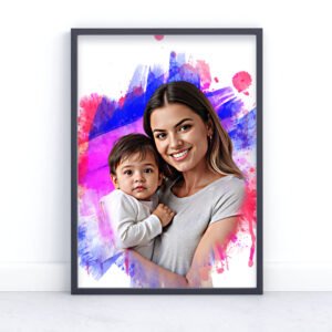 custom family photo art print