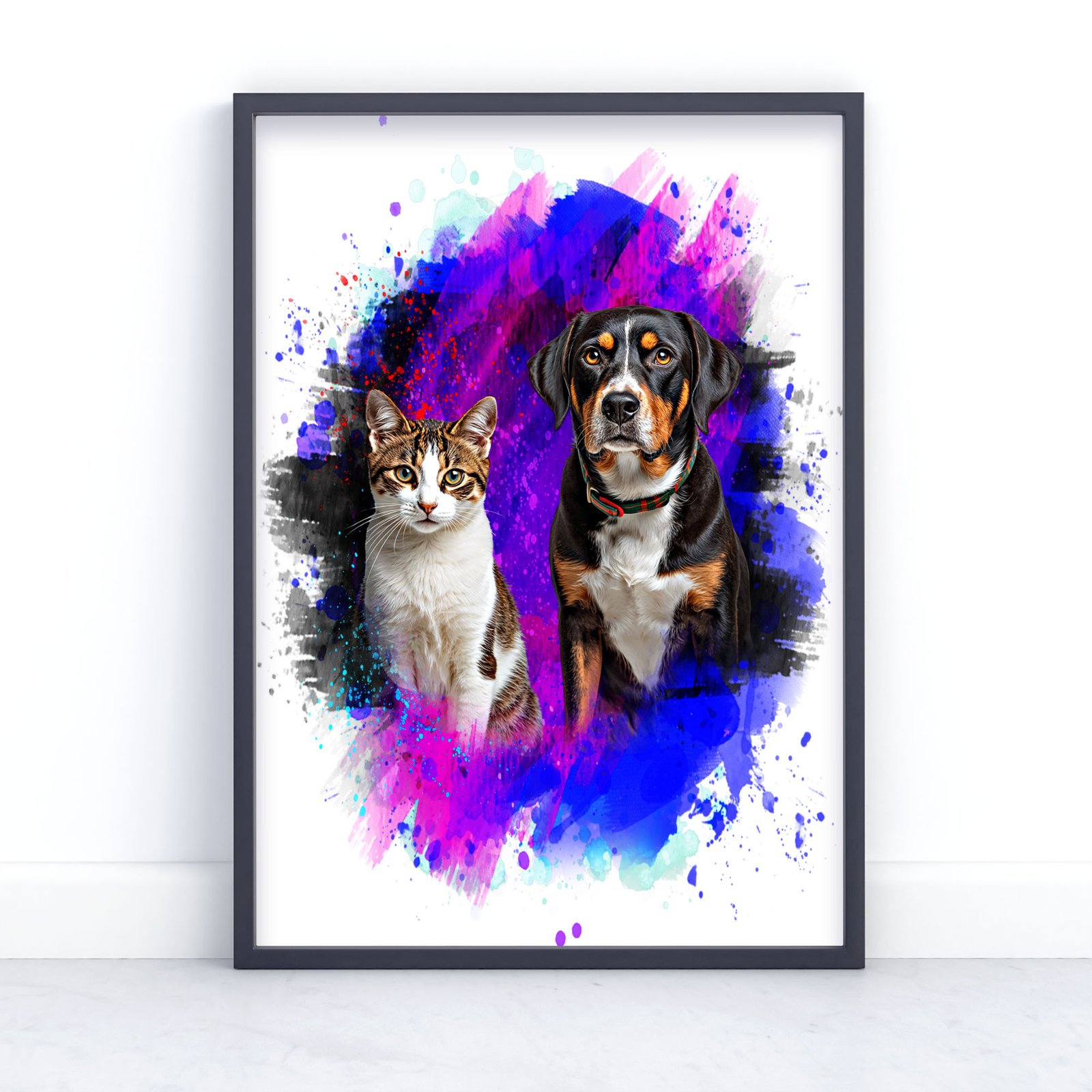 Family Photo Art Print - Painting Effect 5 Family Photo Art Print - Painting Effect - Image 5